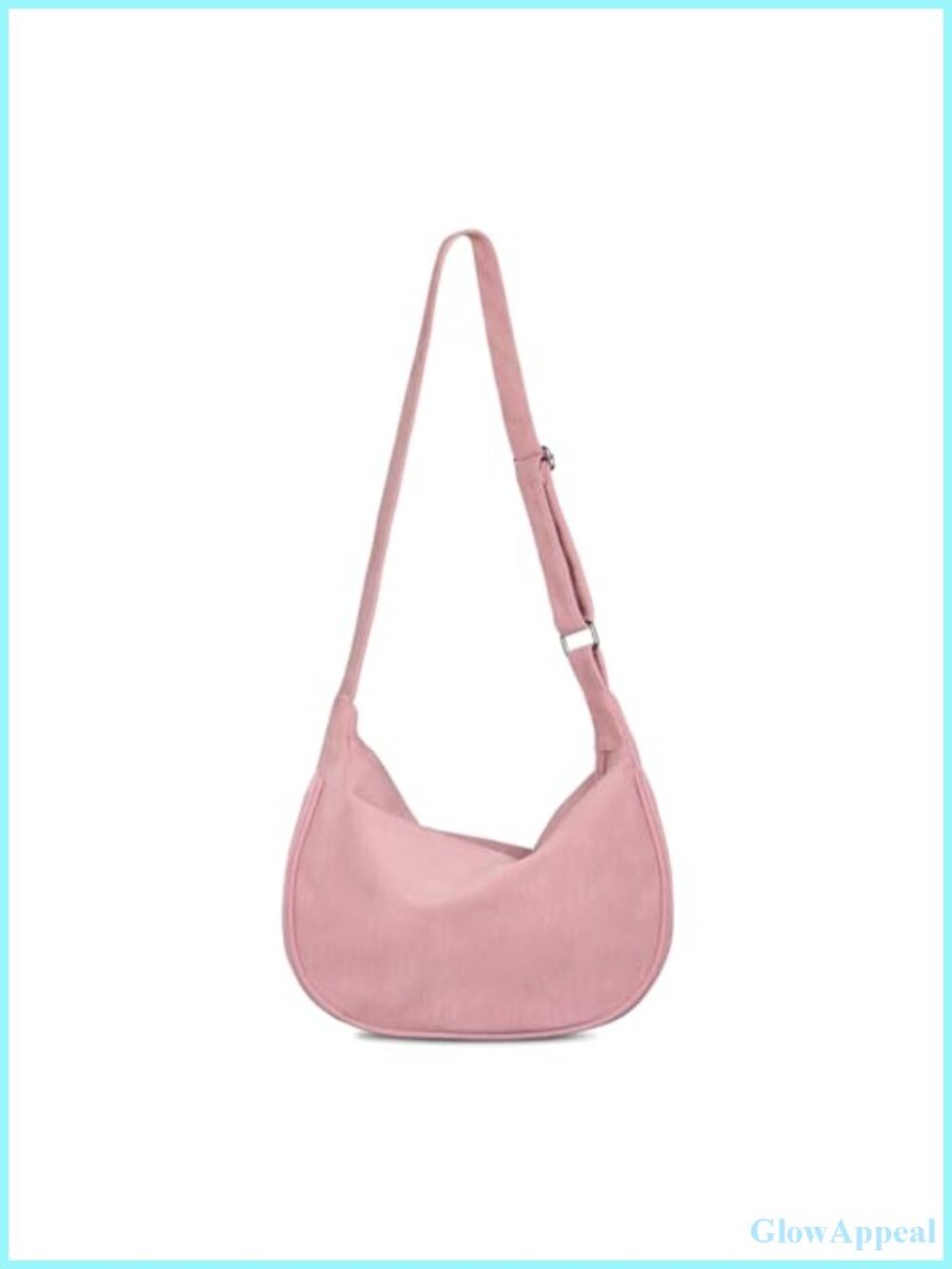 Corduroy Crescent Crossbody Bag Small Sling Hobo Dumpling Purse